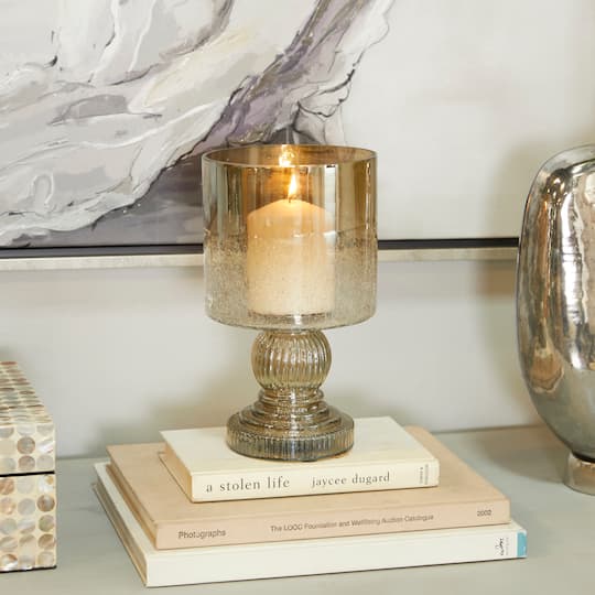 11" Brass Traditional Hurricane Candle Holder